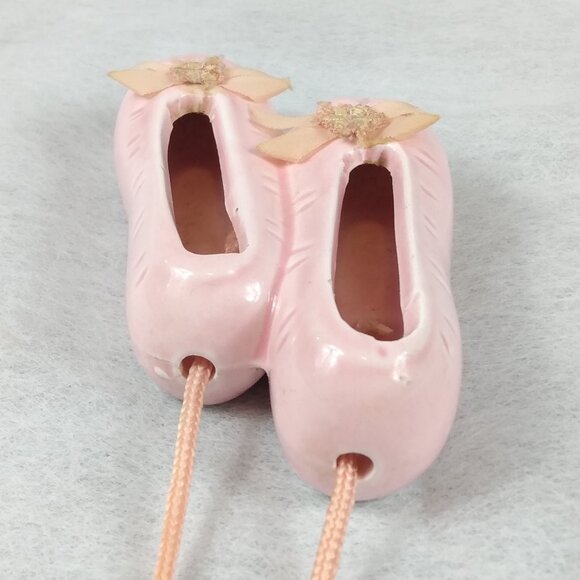 Vintage 80's Ceramic Ballerina Single Light Switch and Ballet Slippers - Picture 9 of 11